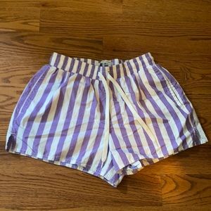Urban outfitters striped drawstring shorts.